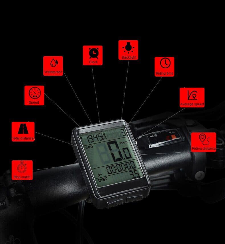 image-Bike Bicycle Speedometer Cycle Digital Odometer Computer Waterproof