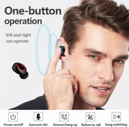 image-Bluetooth 5.1 Headset TWS Wireless Earphones Mini Earbuds Stereo