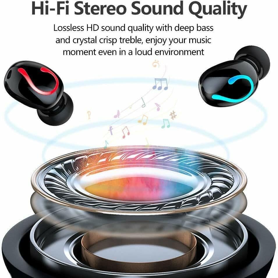 image-Bluetooth 5.1 Headset TWS Wireless Earphones Mini Earbuds Stereo
