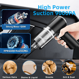 image-120W Cordless Handheld Vacuum Cleaner Small Mini Portable Car Auto