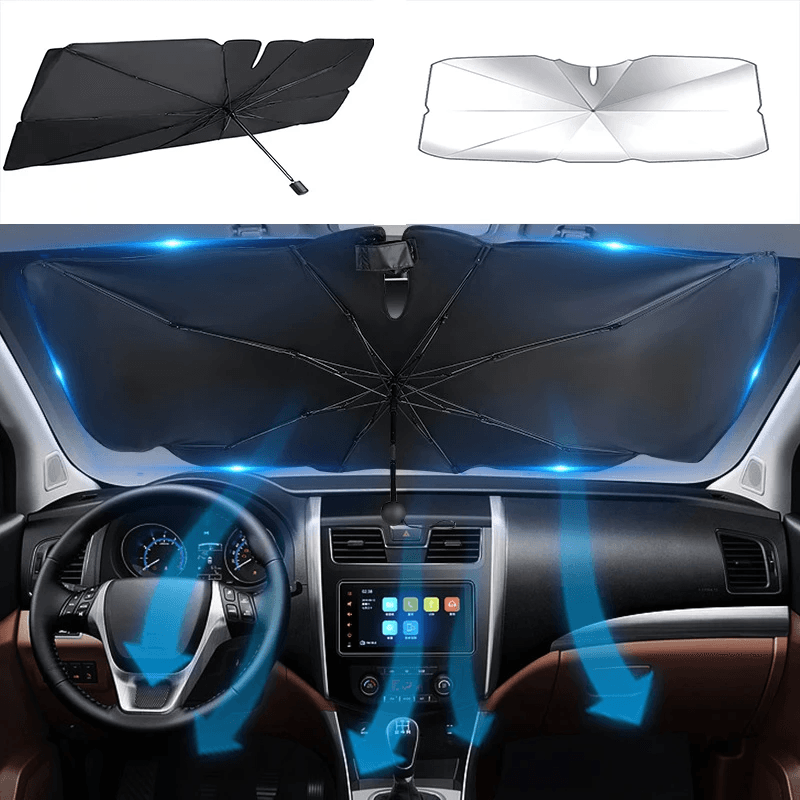 image-51" Car Windshield Sun Shade Foldable Umbrella Front Window Cover