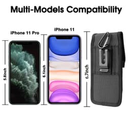 image-Vertical Cell Phone Holster Pouch Wallet Case With Belt Clip For