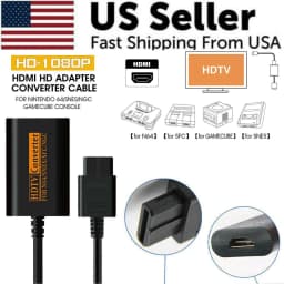 image-N64 To HDMI Converter Adapter HD Link Cable For Nintendo Gamecube