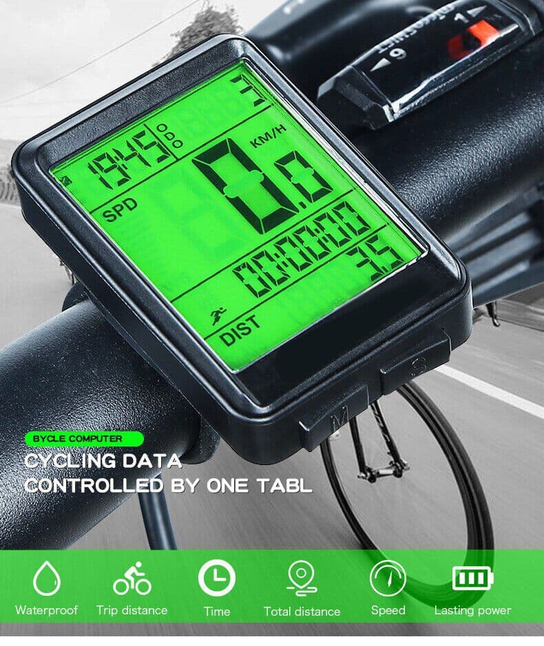 image-Bike Bicycle Speedometer Cycle Digital Odometer Computer Waterproof