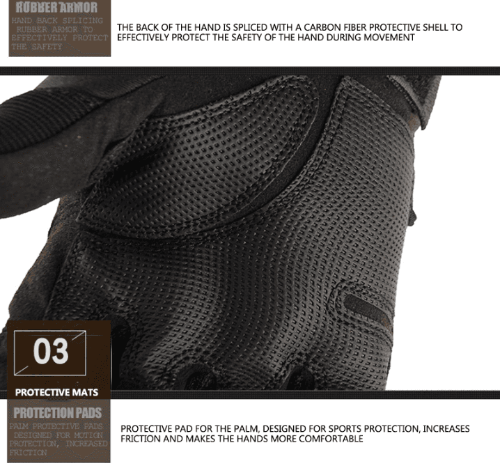 image-Tactical Motorcycle Motocross Full Finger Gloves Motorbike Riding