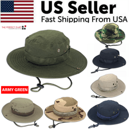 image-Boonie Bucket Hats Outdoor Fishing Hunting Wide Brim Mesh Camo Safari