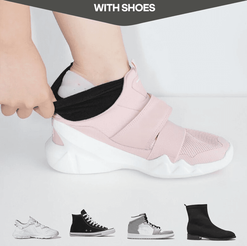 image-Concealed Footbed Enhancers Invisible Height Increase Silicone Insoles