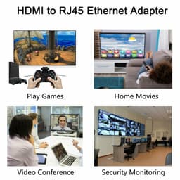 image-4K 1080P HDMI Extender to RJ45 Over Cat 5e/6 Network LAN Ethernet