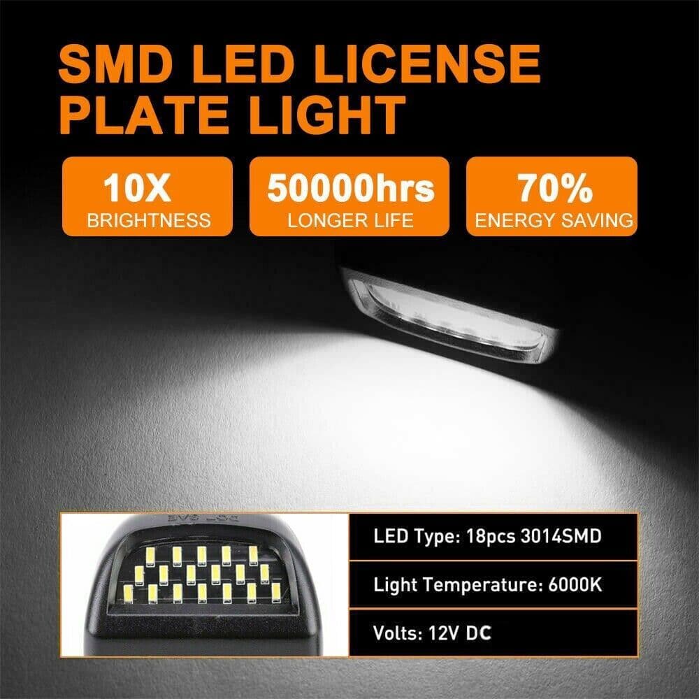 image-For 00-06 Chevy Tahoe Suburban GMC Yukon XL LED License Plate Light