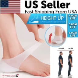 image-Concealed Footbed Enhancers Invisible Height Increase Silicone Insoles