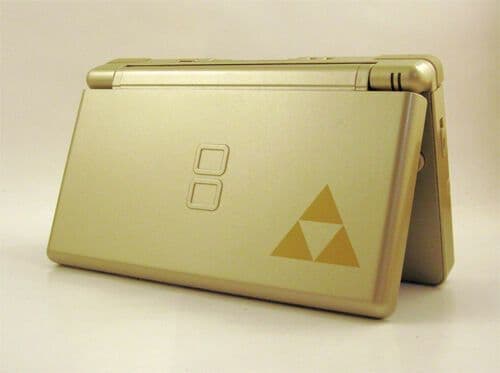 image-Replacement Housing for Nintendo DS Lite Glass Lens Shell Gold Zelda
