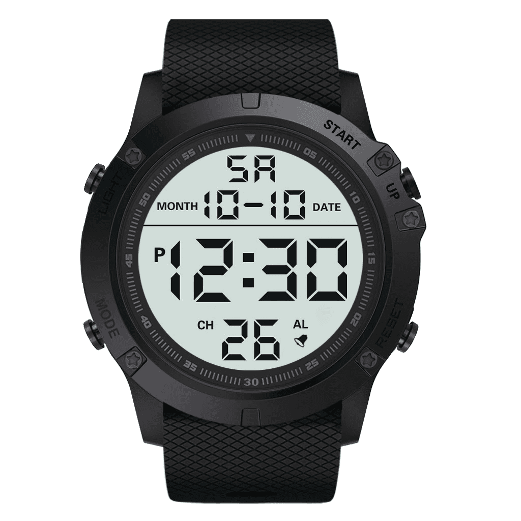 image-Waterproof Digital Sports Watch Military Tactical LED Backlight