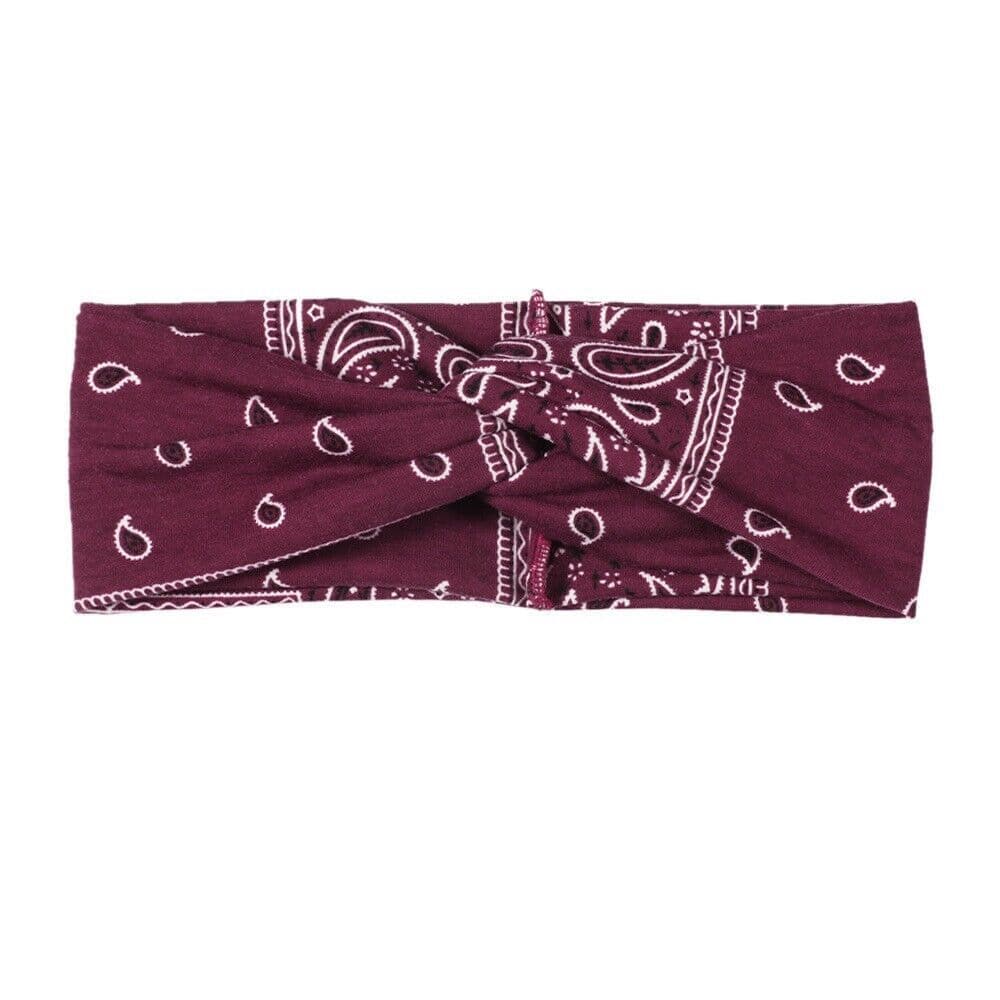 image-3PCS Boho Headbands Leopard Hair Bands Knotted Turban Wraps Stripe