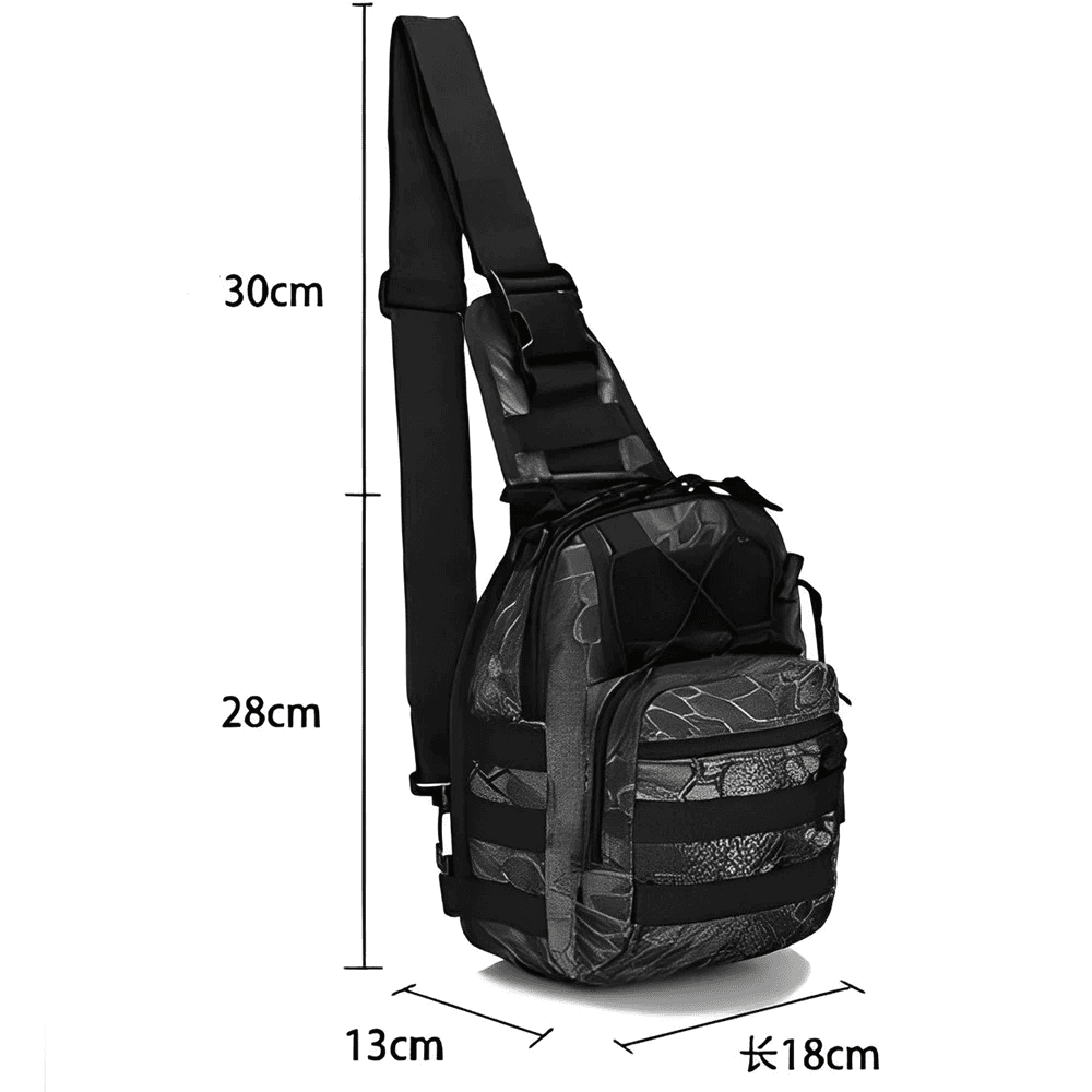 image-Mens Backpack Tactical Sling Shoulder Bag Molle Travel Chest Pack