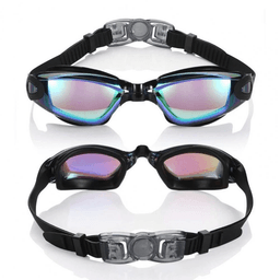 image-Clear Comfortable Swimming Goggles UV- Anti-Fog Swim Glasses Mirror