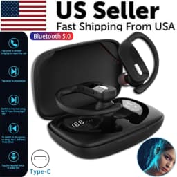 image-Bluetooth Headset TWS 5.0 Wireless Earphones Earbuds Headphones Stereo