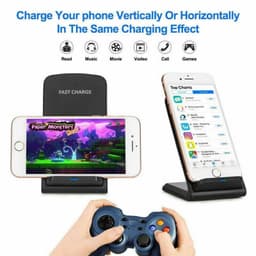 image-Qi Wireless Fast Charger Charging Pad Stand Dock For Samsung Galaxy