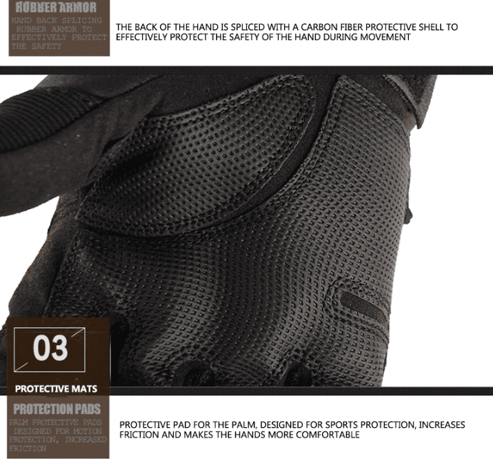 image-Tactical Motorcycle Motocross Full Finger Gloves Motorbike Riding