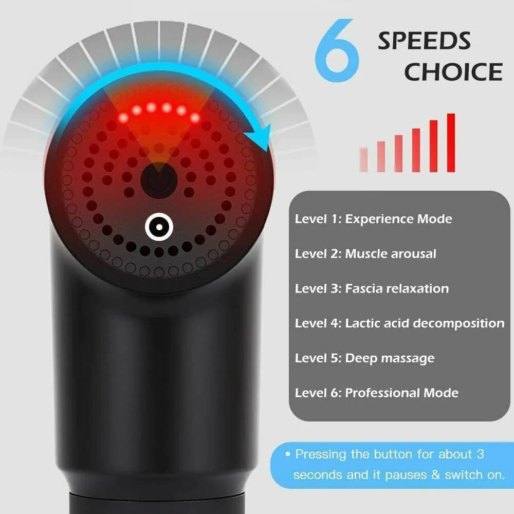 image-Massage Gun Percussion Massager Deep Tissue Muscle Vibrating Relaxing