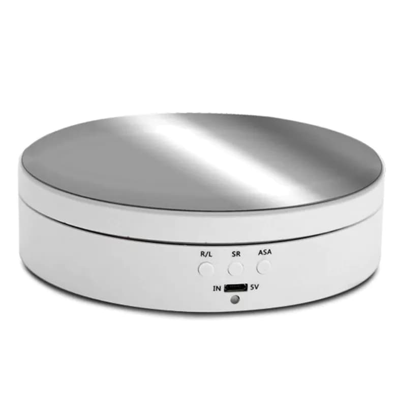 image-360° Electric Motorized Rotating Display Stand Jewelry Photography
