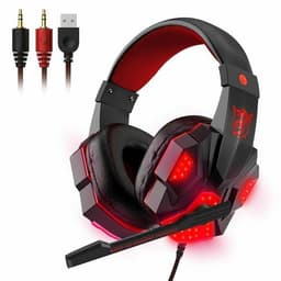 image-3.5mm Gaming Headset Mic LED Headphones Stereo Bass Surround For PC