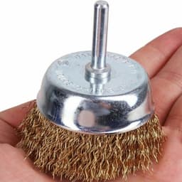image-2-Pack 3 Pcs Wire Brush Wheel Set Cup Drill Bit Rust Paint Attachment