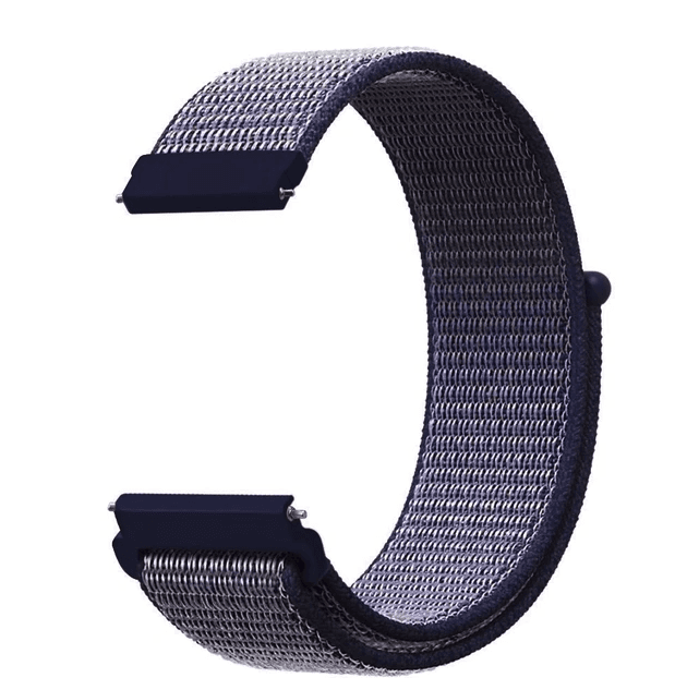 image-20mm 22mm Woven Nylon Sport Loop Watch Band Strap Quick Release Spring