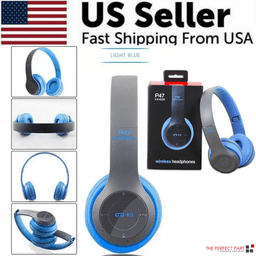 image-Wireless Bluetooth 5.0 Headphones Headset Over-Ear FM Radio MIC
