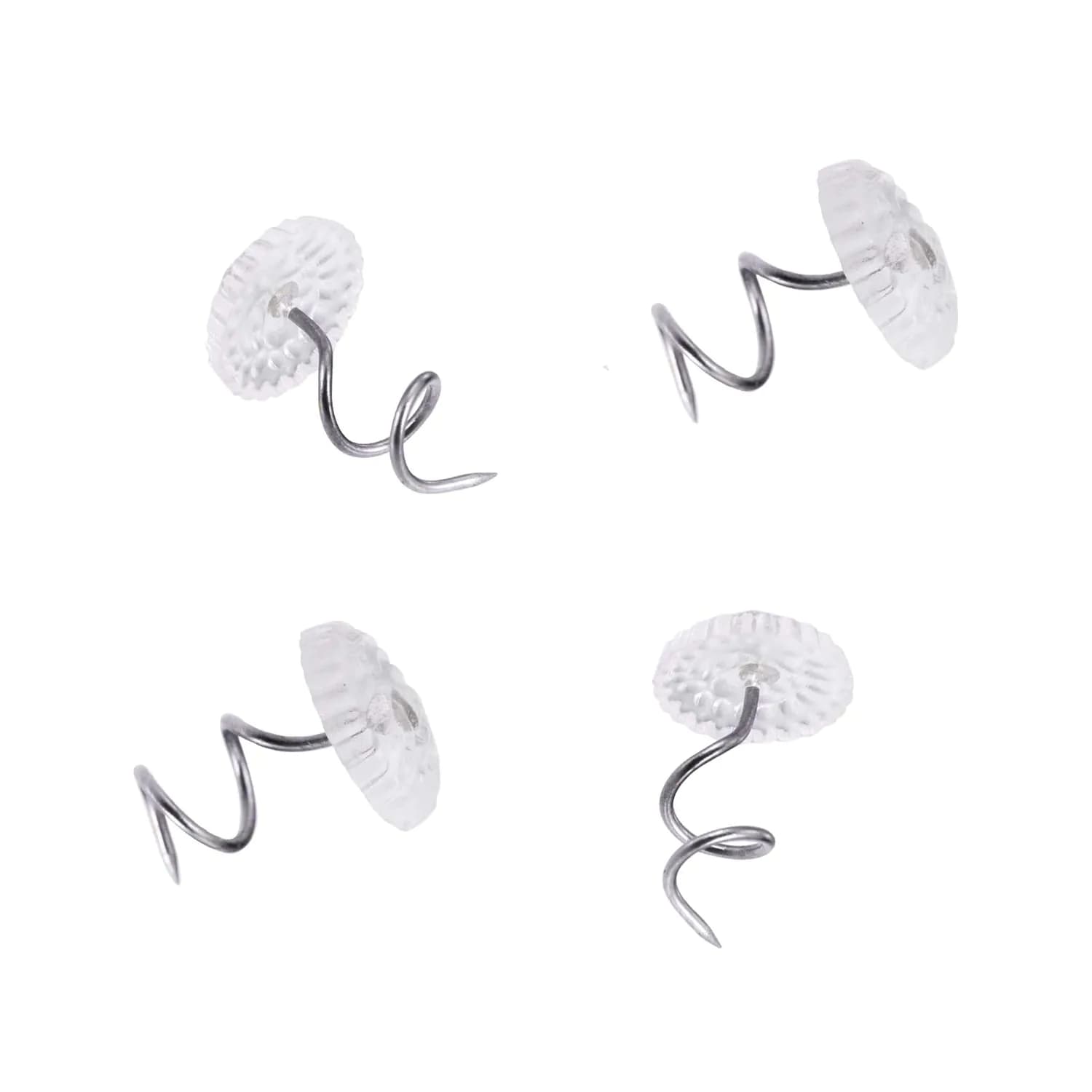 image-50 Pcs Upholstery Tacks Headliner Pins Clear Heads Twist Bed Fabric