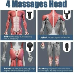 image-Massage Gun Percussion Massager Deep Tissue Muscle Vibrating Relaxing
