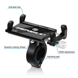 image-Aluminum Motorcycle Bike Bicycle Holder Mount Handlebar For Cell Phone