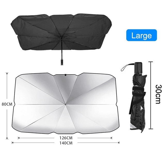image-51" Car Windshield Sun Shade Foldable Umbrella Front Window Cover