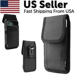 image-Vertical Cell Phone Holster Pouch Wallet Case With Belt Clip For