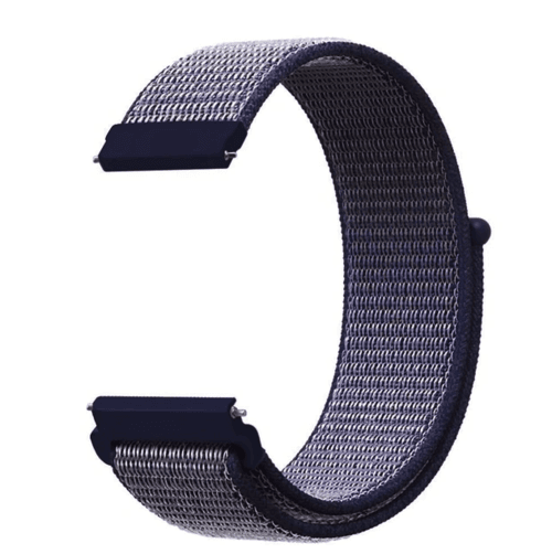 image-20mm 22mm Woven Nylon Sport Loop Watch Band Strap Quick Release Spring