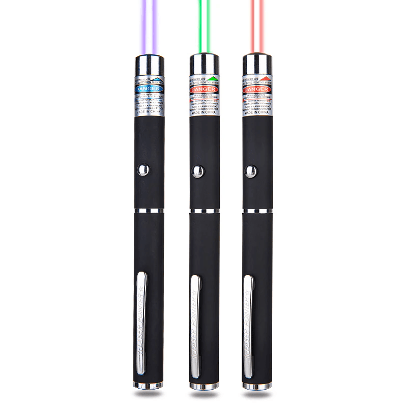 image-3 Packs 900Mile Laser Pointer Pen Green Blue Red Light Visible Beam