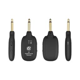 image-UHF Guitar Wireless System Transmitter+Receiver Built In Rechargeable