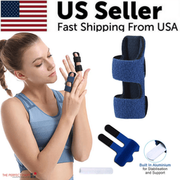 image-Adjustable Trigger Finger Splint Straightener Corrector Brace Support