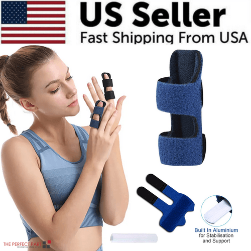 image-Adjustable Trigger Finger Splint Straightener Corrector Brace Support