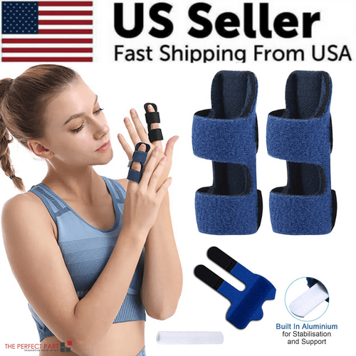 image-Adjustable Trigger Finger Splint Straightener Corrector Brace Support