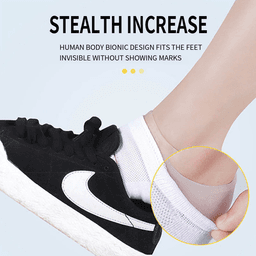 image-Concealed Footbed Enhancers Invisible Height Increase Silicone Insoles