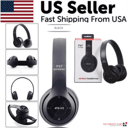 image-Wireless Bluetooth 5.0 Headphones Headset Over-Ear FM Radio MIC