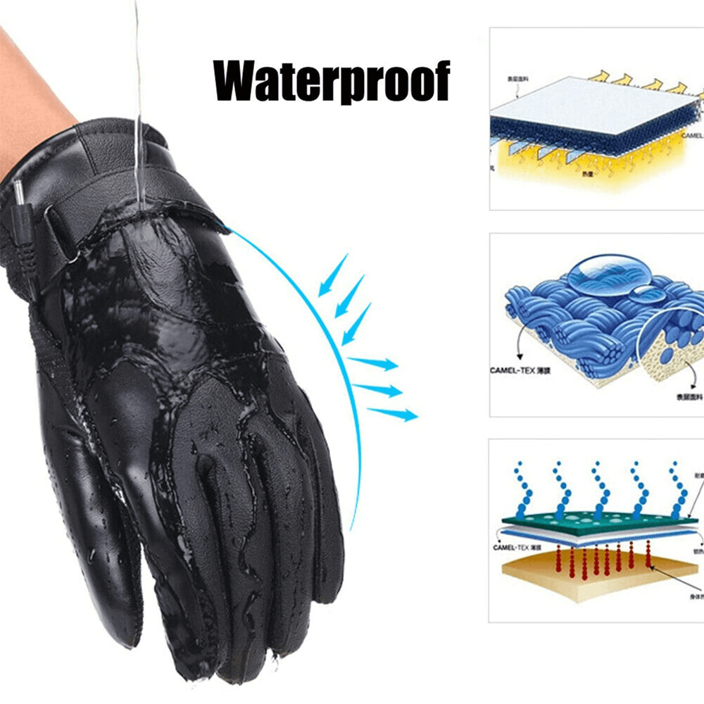 image-Electric USB Heated Gloves Winter Warming Thermal Ski Snow Hand Warm
