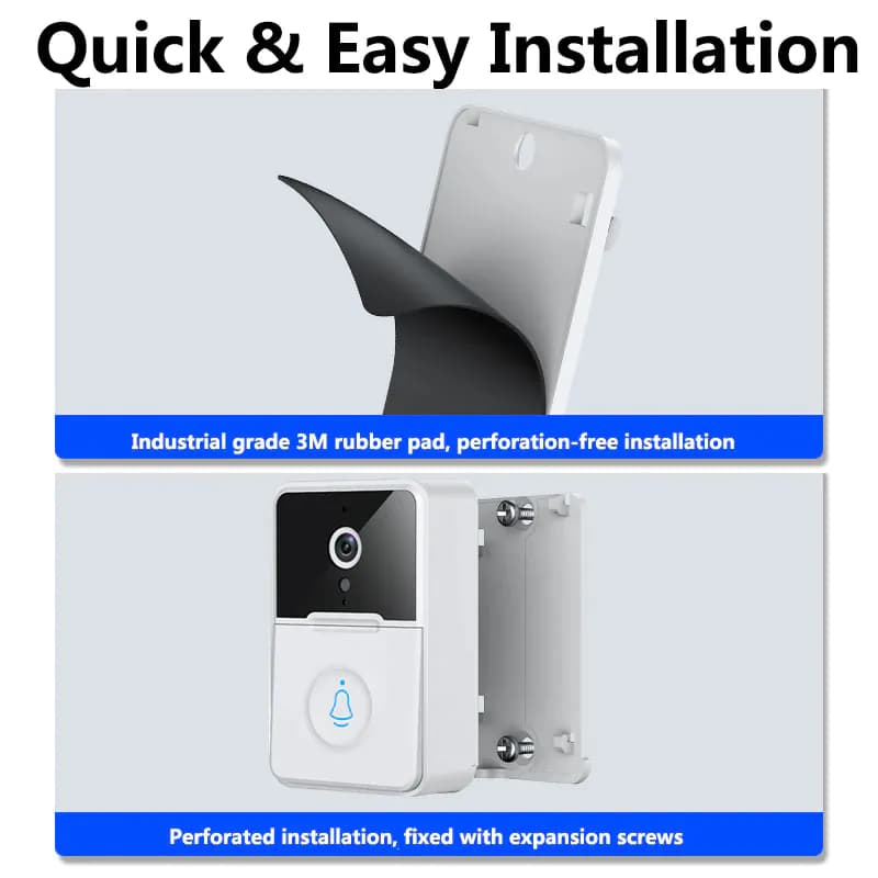 image-Wireless Security Smart WiFi Doorbell Intercom Video Camera Door Ring