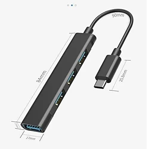 image-USB-C Type C to USB 3.0 4 Port Hub Splitter For PC Phone Mac iPad