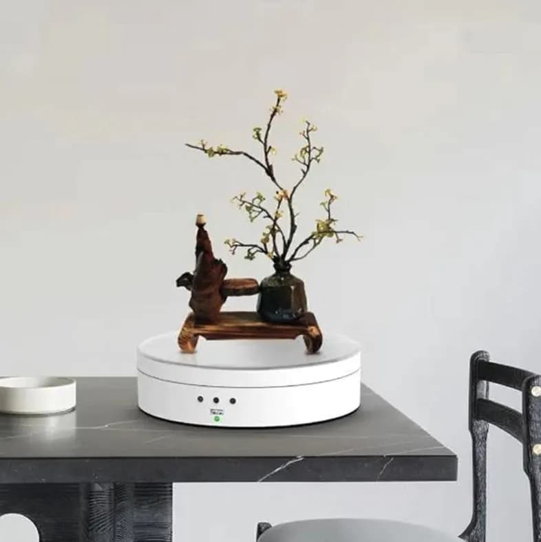 image-360° Electric Motorized Rotating Display Stand Jewelry Photography