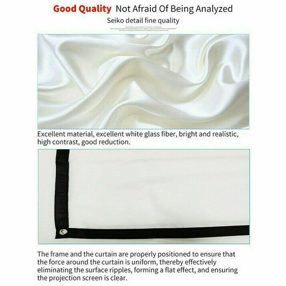 image-Portable Foldable Projector Screen 16:9 HD Outdoor Home Cinema Theater