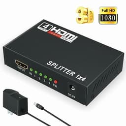 image-4 Port HDMI 4K Hub Multi Splitter & Amplifier For 3D HDTV 1080P 1X4 1