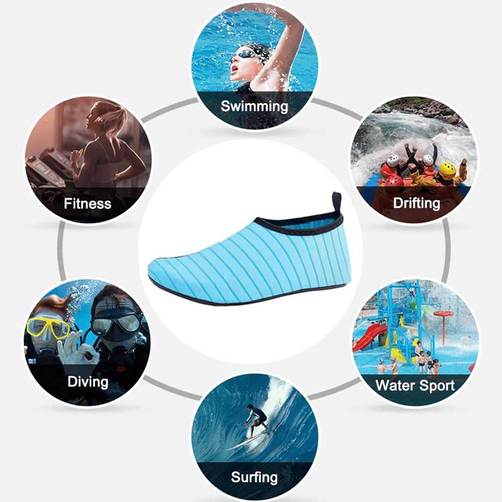 image-Water Shoes Men Women Skin Socks Aqua Surf Beach Yoga Swim Barefoot