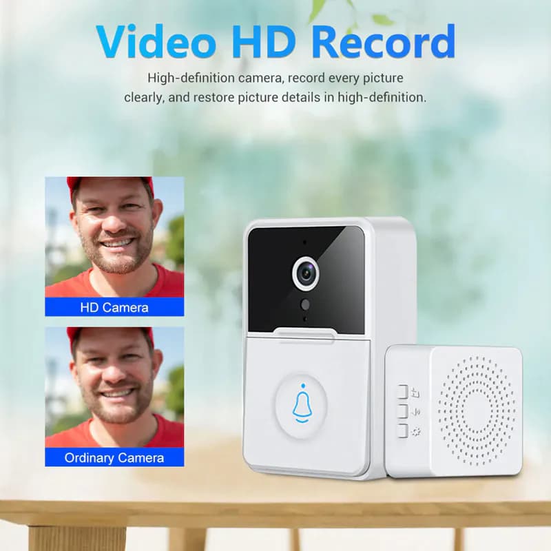 image-Wireless Security Smart WiFi Doorbell Intercom Video Camera Door Ring