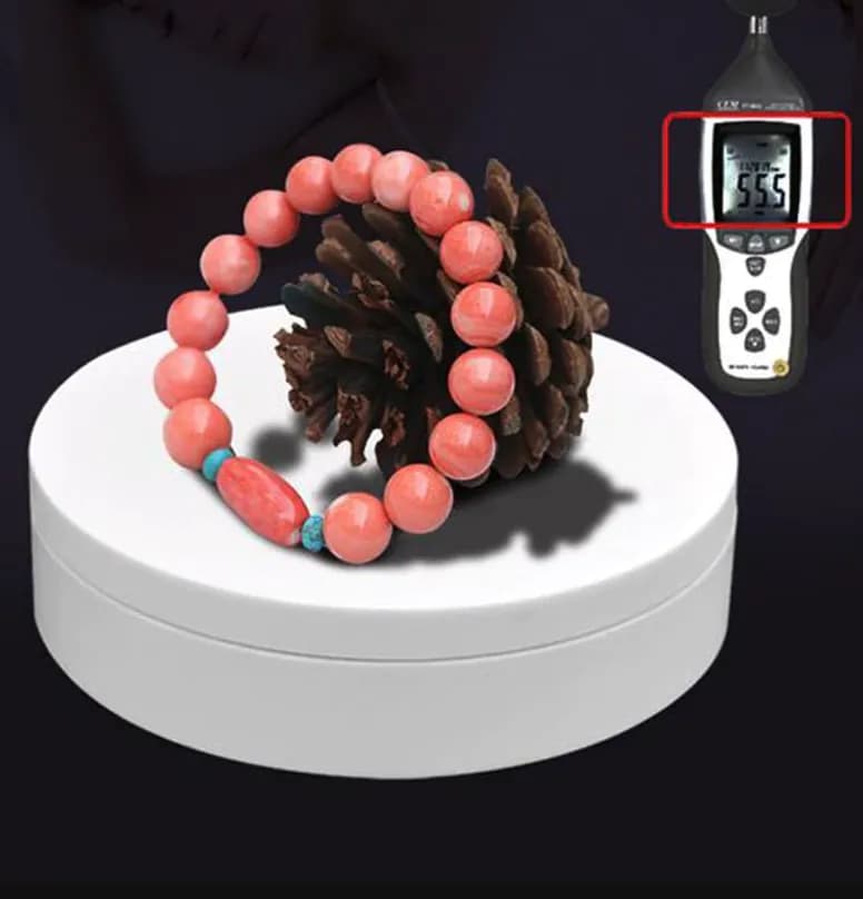 image-360° Electric Motorized Rotating Display Stand Jewelry Photography